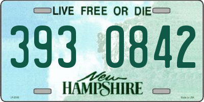 NH license plate 3930842