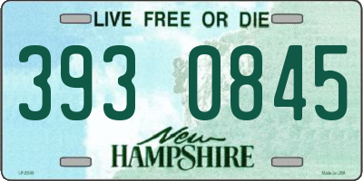 NH license plate 3930845