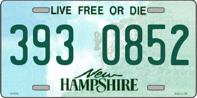 NH license plate 3930852