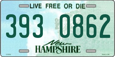 NH license plate 3930862
