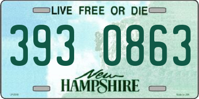 NH license plate 3930863