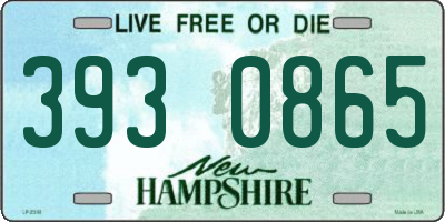 NH license plate 3930865