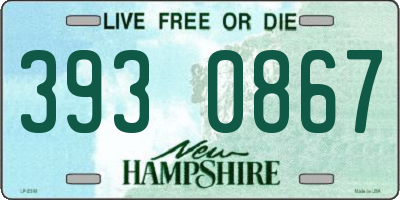 NH license plate 3930867