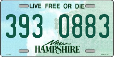 NH license plate 3930883