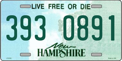 NH license plate 3930891