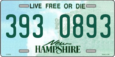 NH license plate 3930893