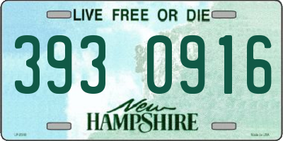 NH license plate 3930916