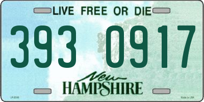 NH license plate 3930917