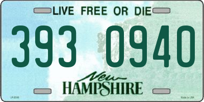 NH license plate 3930940