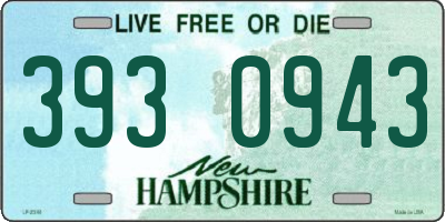 NH license plate 3930943