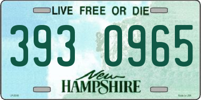 NH license plate 3930965