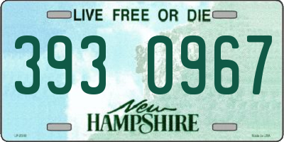 NH license plate 3930967