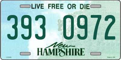 NH license plate 3930972