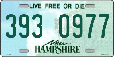 NH license plate 3930977