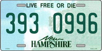 NH license plate 3930996