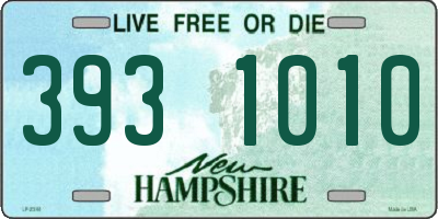 NH license plate 3931010