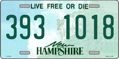 NH license plate 3931018