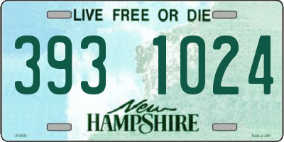 NH license plate 3931024