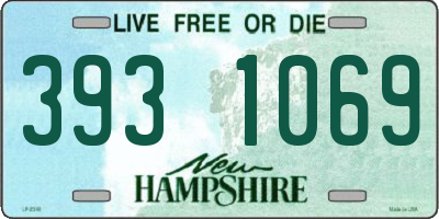 NH license plate 3931069