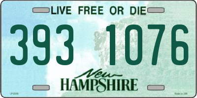 NH license plate 3931076