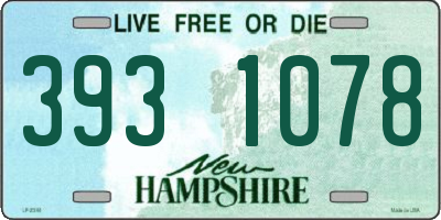 NH license plate 3931078