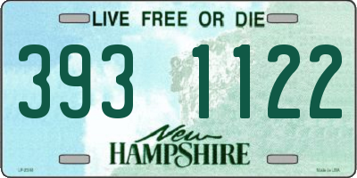 NH license plate 3931122