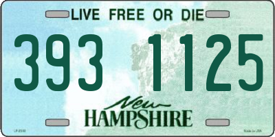 NH license plate 3931125