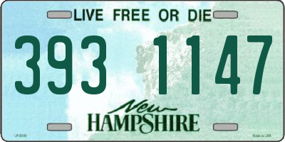 NH license plate 3931147