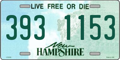 NH license plate 3931153
