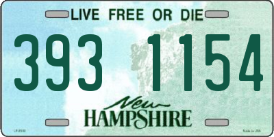 NH license plate 3931154