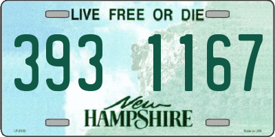 NH license plate 3931167