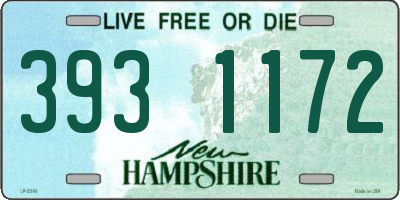 NH license plate 3931172