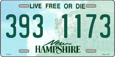 NH license plate 3931173