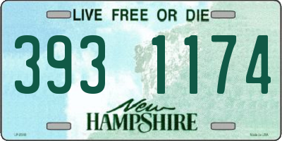 NH license plate 3931174