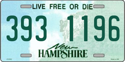 NH license plate 3931196