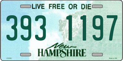 NH license plate 3931197