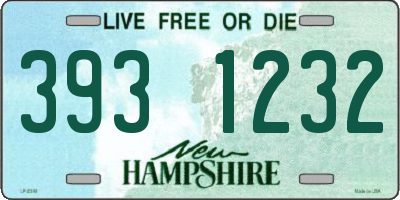 NH license plate 3931232