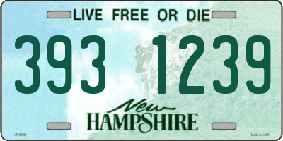 NH license plate 3931239