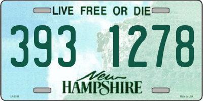NH license plate 3931278