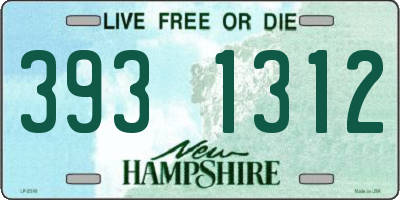 NH license plate 3931312