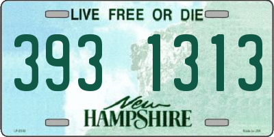 NH license plate 3931313
