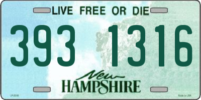 NH license plate 3931316