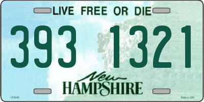 NH license plate 3931321
