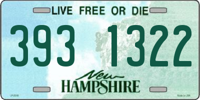 NH license plate 3931322