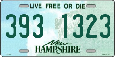 NH license plate 3931323