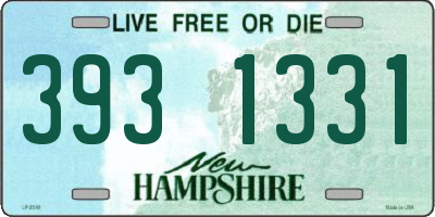 NH license plate 3931331