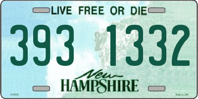 NH license plate 3931332