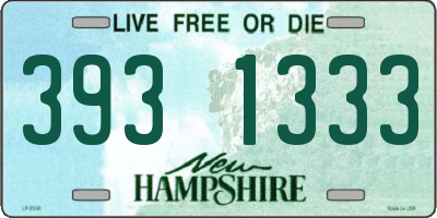 NH license plate 3931333