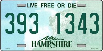 NH license plate 3931343