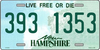 NH license plate 3931353